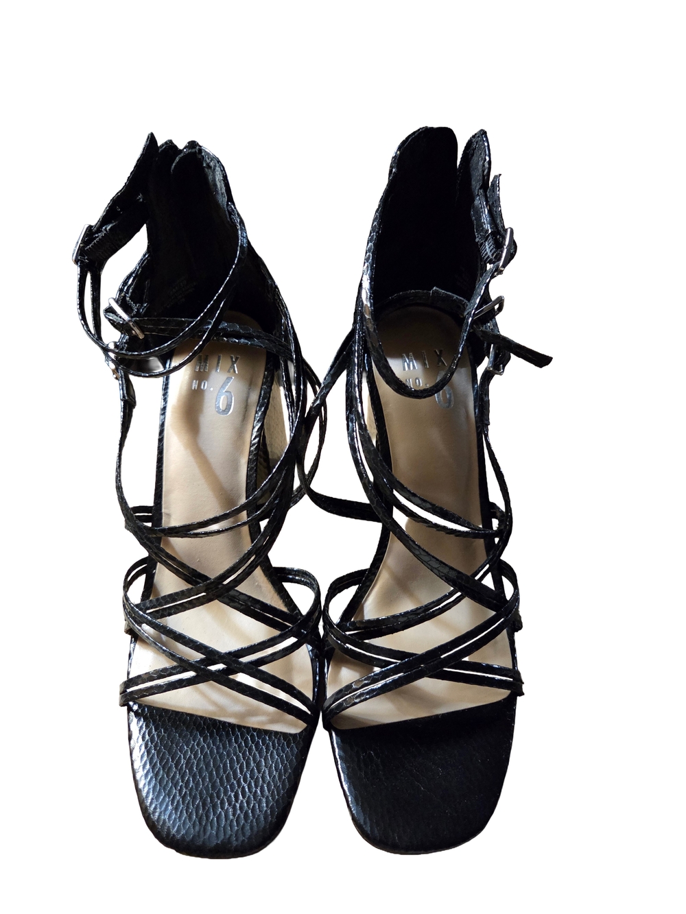 NIB Mix No. 6 "Shaddie" Block Heel Sandal- Size 8